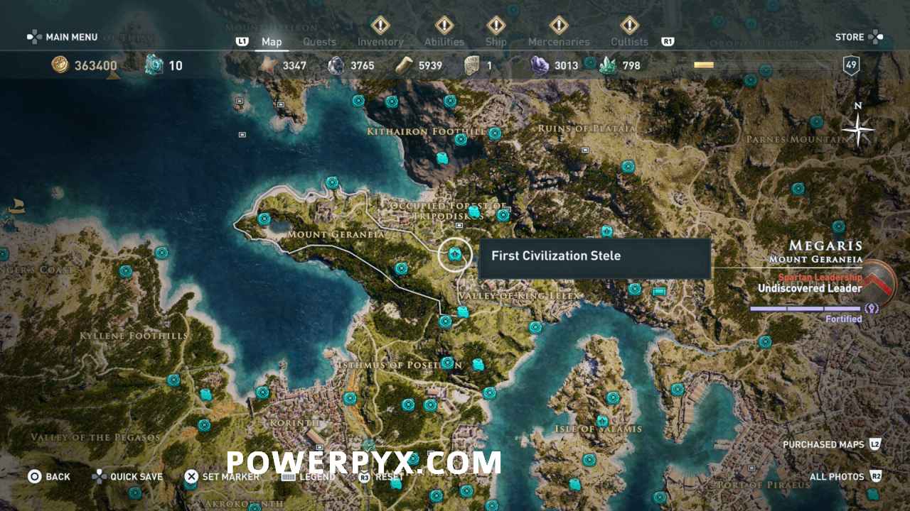 Assassin s Creed Odyssey Tomb Stele Locations Map Skill Points 
