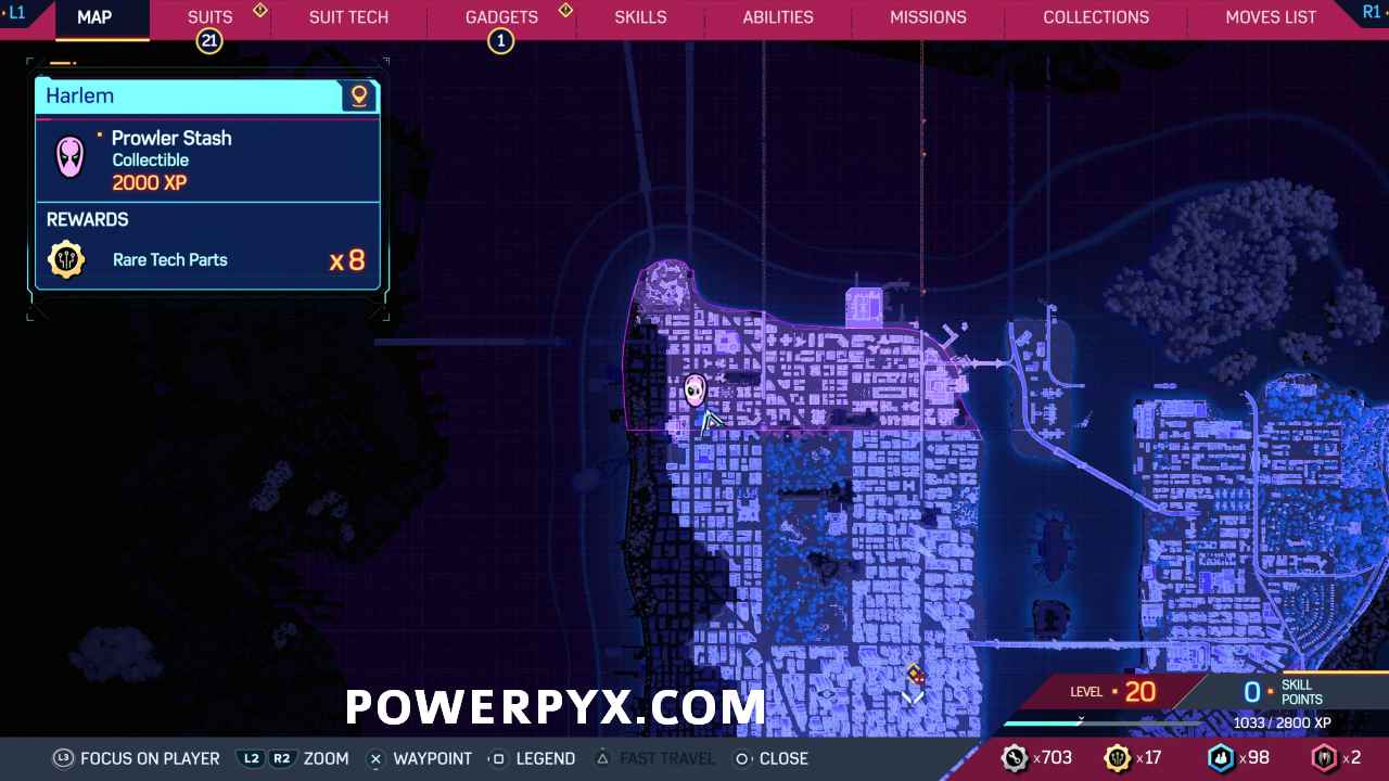 Marvel's Spider-Man 2 Prowler Stash locations and solutions