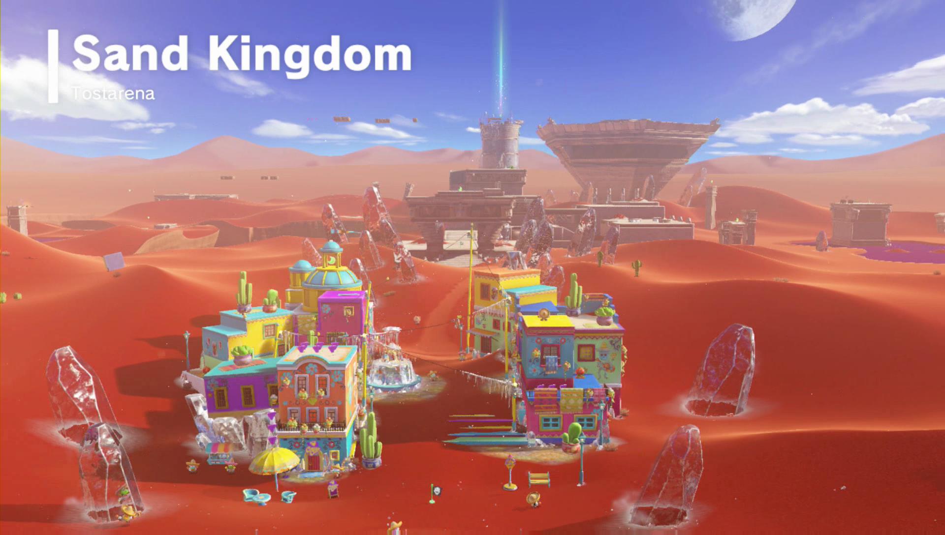 Super Mario Odyssey : How to Get On the Eastern Pillar Moon in Sand Kingdom  (Moon 76) 