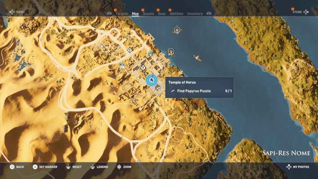 Map of Giza - Tombs, papyrus puzzles and secrets - Assassin's Creed Origins  Guide