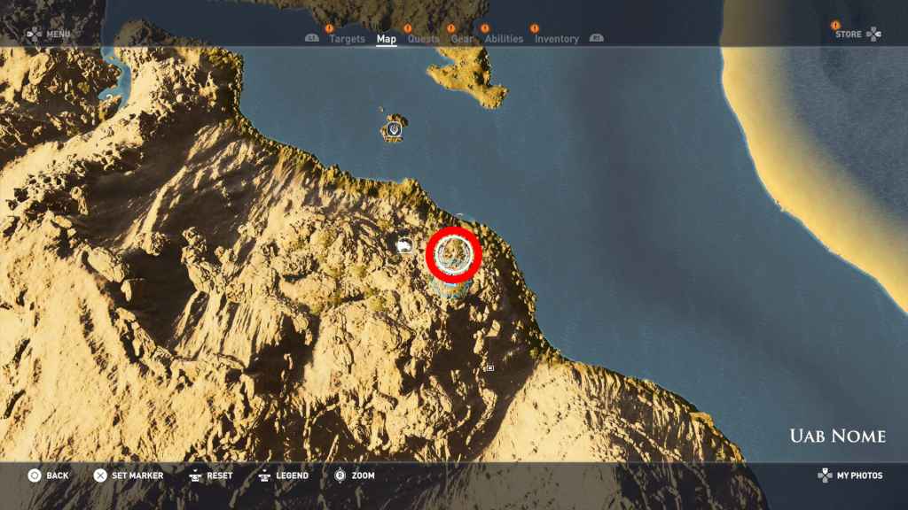 Map of Siwa - Tombs, papyrus puzzles and secrets - Assassin's Creed Origins  Guide