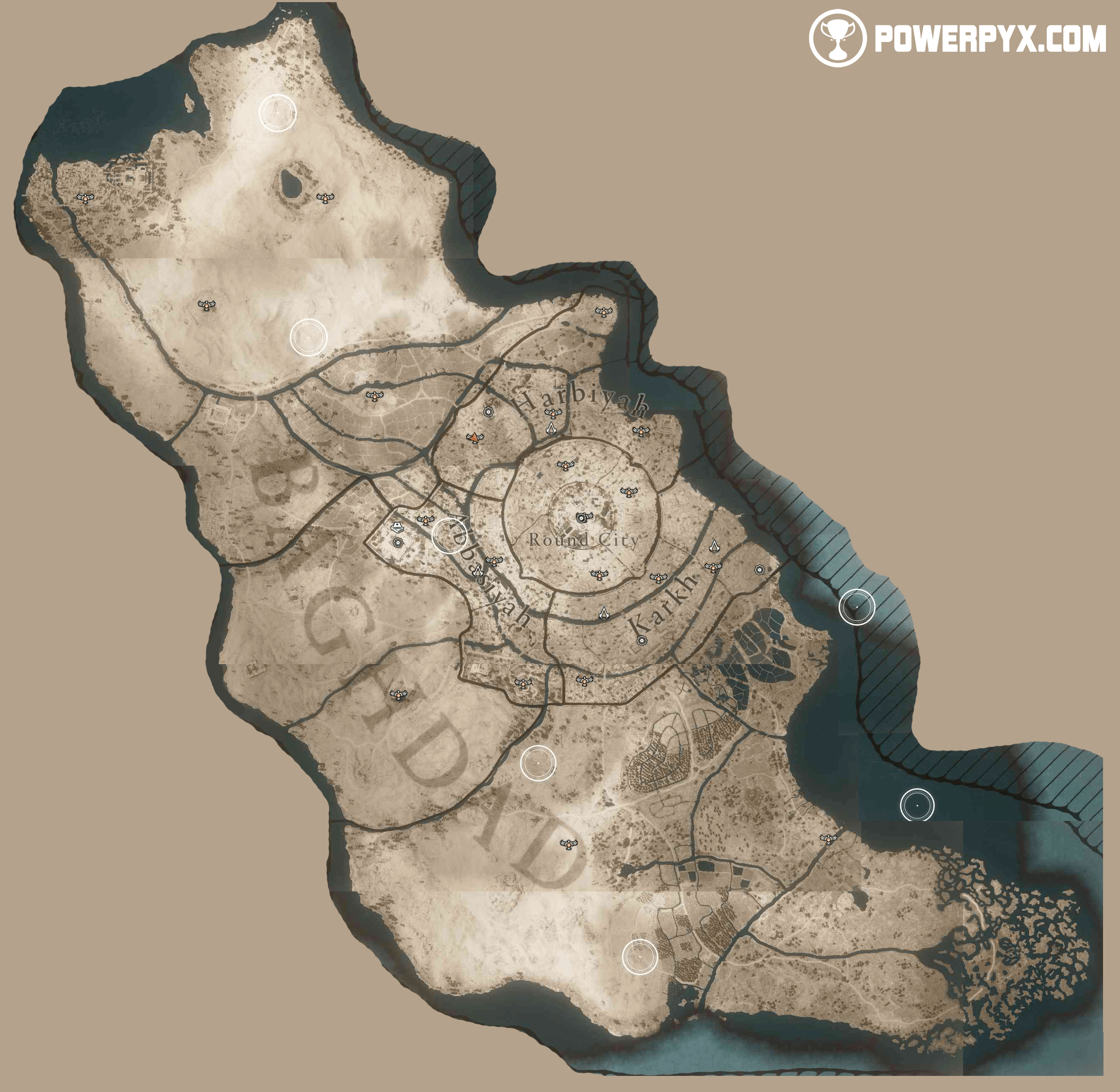 Assassin's Creed Valhalla Viewpoint Locations Map