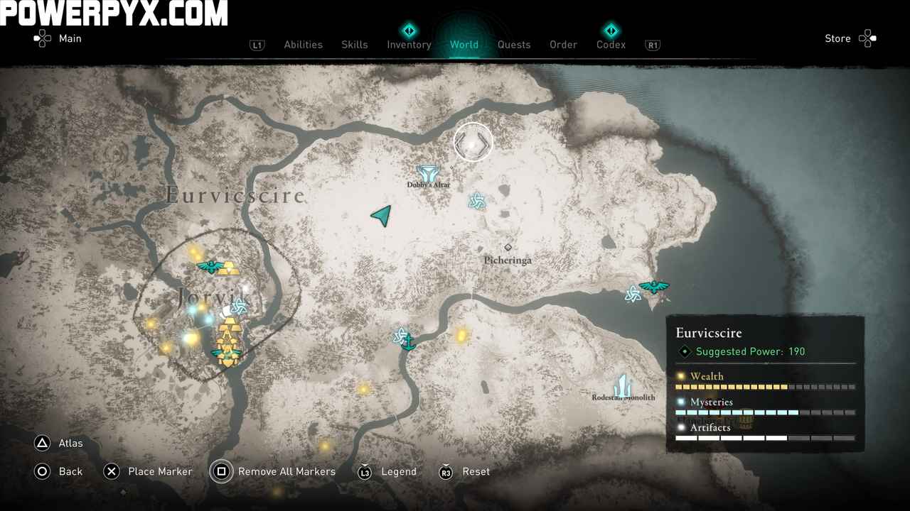 Treasure Hoard Maps - Eurvicscire - Artifacts, Assassin's Creed: Valhalla