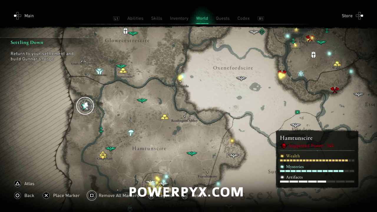 All Assassin's Creed Valhalla Hamtunscire Wealth, Mysteries, and Artifacts  locations map - Polygon