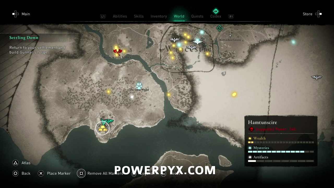 All Assassin's Creed Valhalla Hamtunscire Wealth, Mysteries, and Artifacts  locations map - Polygon