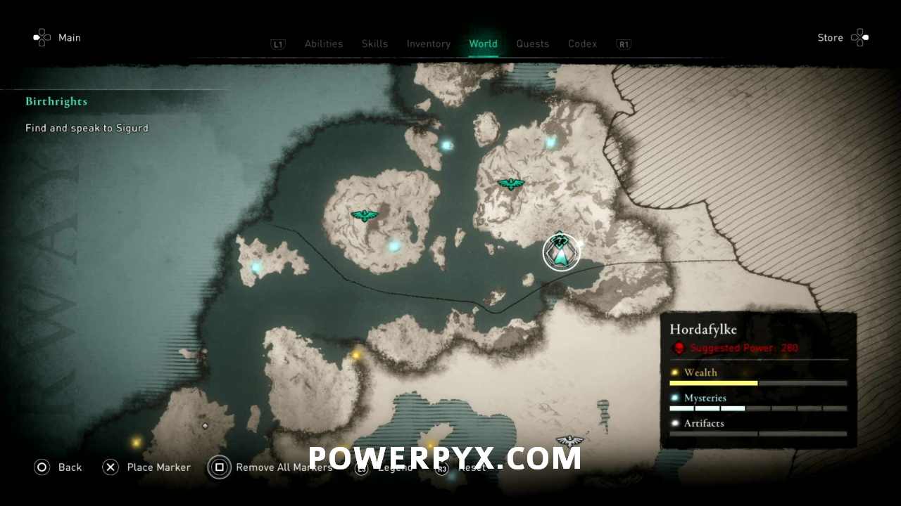 All Assassin's Creed Valhalla Hordafylke Wealth, Mysteries, and Artifacts  locations map - Polygon