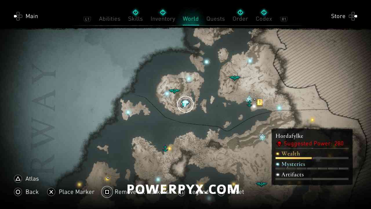 All Assassin's Creed Valhalla Hordafylke Wealth, Mysteries, and Artifacts  locations map - Polygon