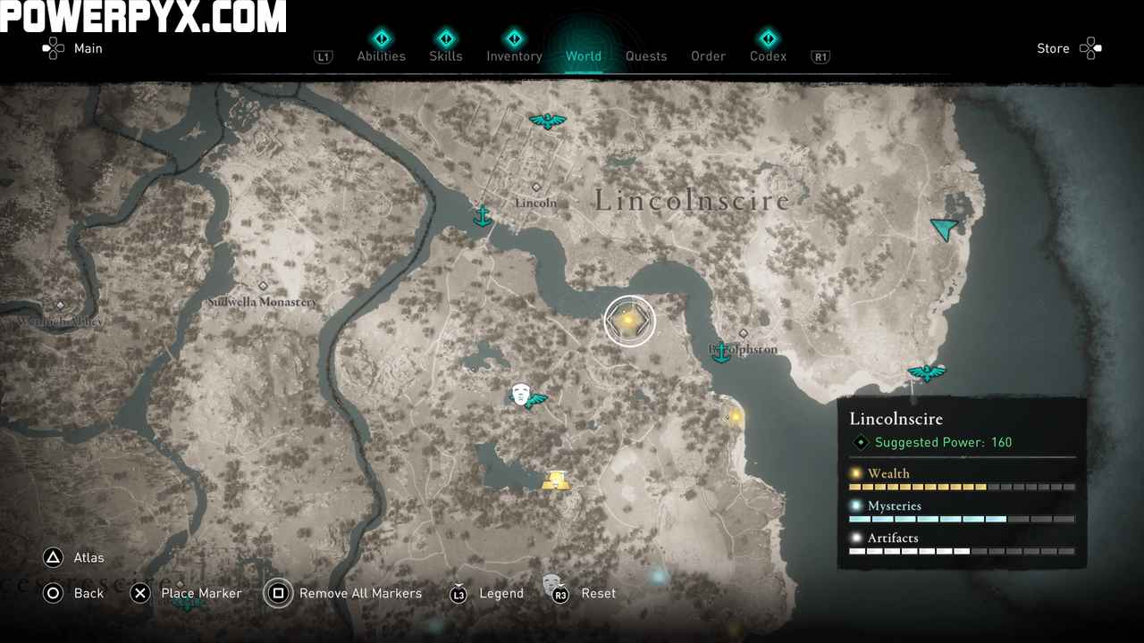 Assassin's Creed® Valhalla: Mapa do Tesouro de Lincolnshire 