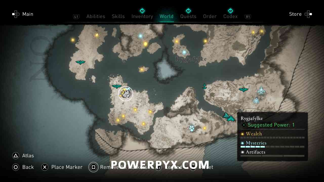 Assassin's Creed Valhalla Viewpoint Locations Map