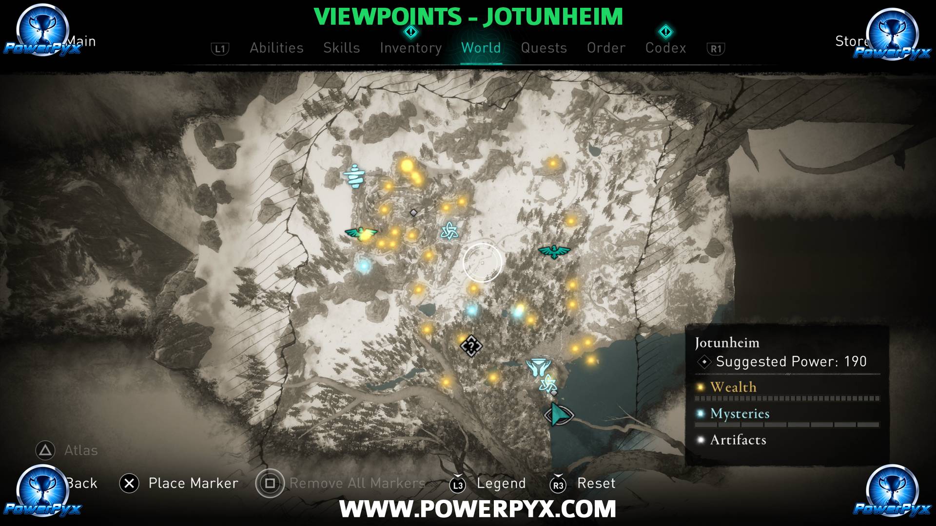 Assassin's Creed Valhalla interactive map to get the position of all items  - Millenium