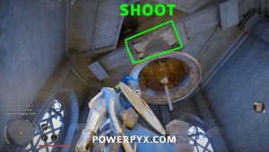 Shooting the bell support beam