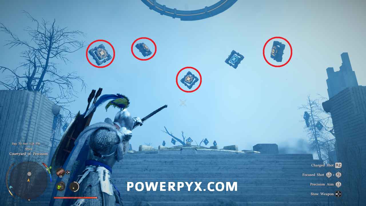 Yellow → blue transition