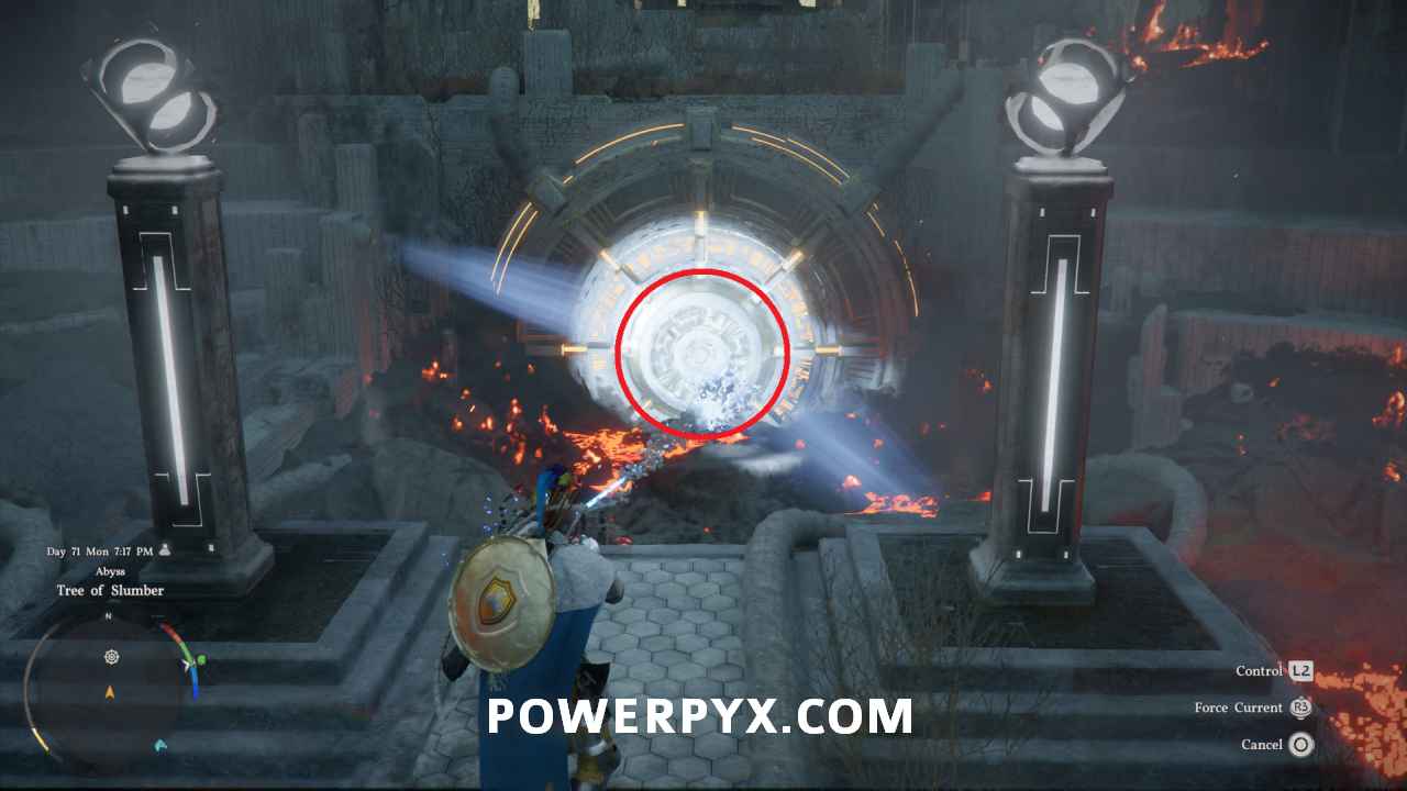 All outer pillars blue / switch activated