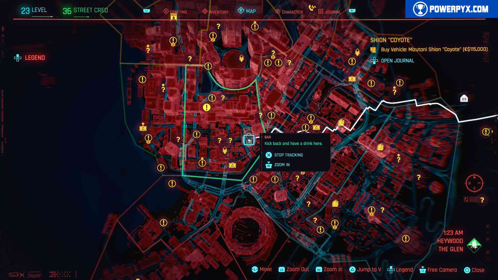 Cyberpunk Afterlife Map