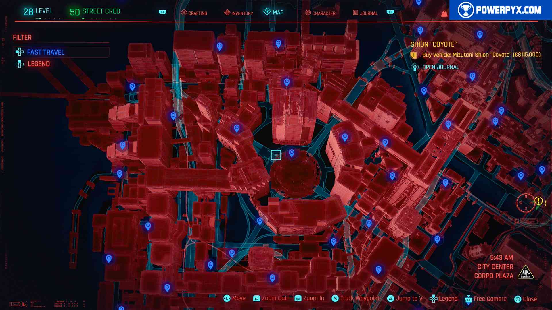 Cyberpunk map size фото 21