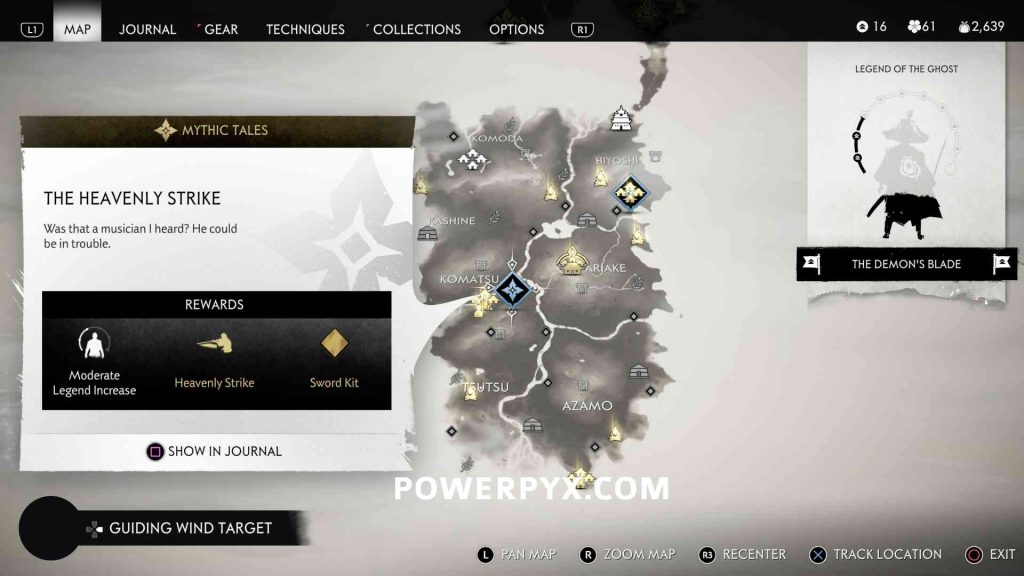 Ghost of Tsushima All Mythic Tale Locations