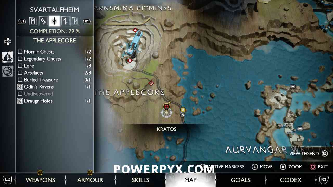 God of War Ragnarok Mining Glory Treasure Map Location & Solution
