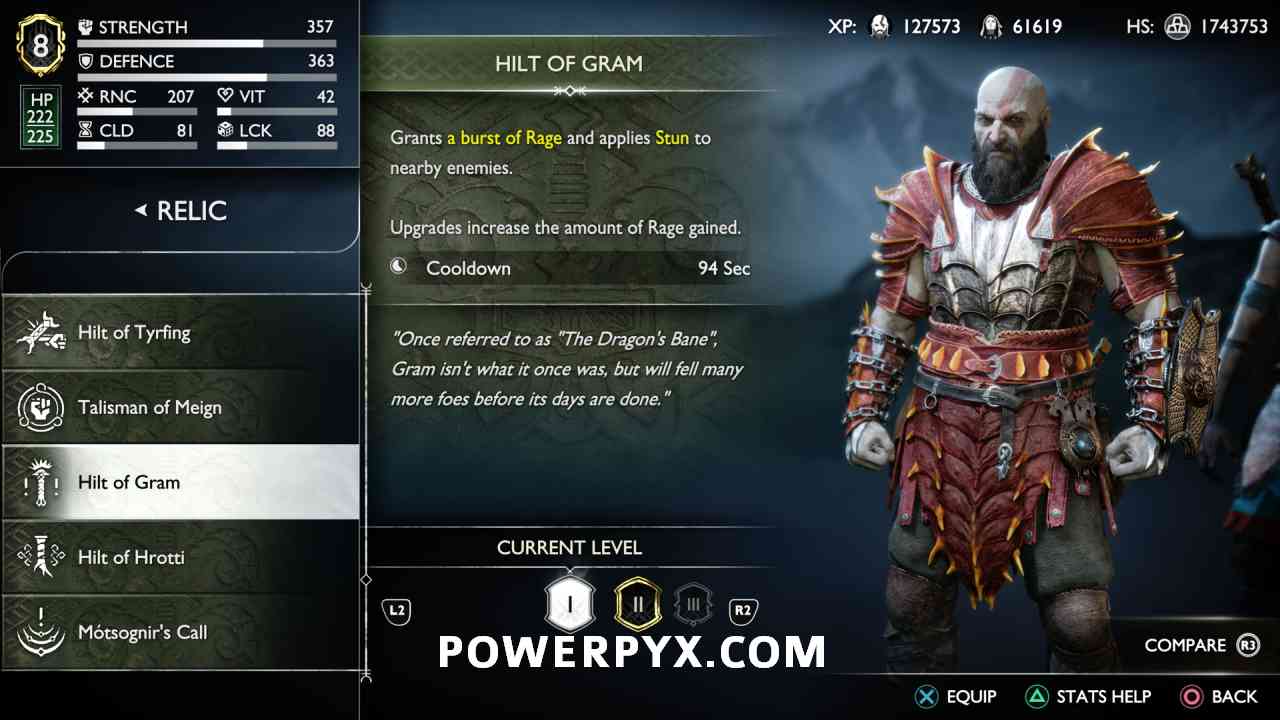 God of War Ragnarok: All Relics and Sword Hilts Locations and Upgrades