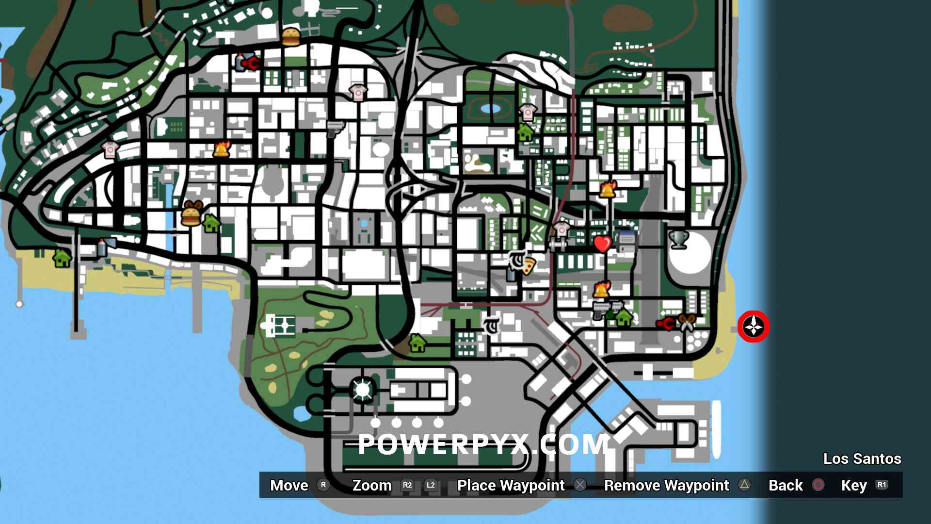 Gta Sa Alle Austern Karte Grand Theft Auto San Andreas KCCR