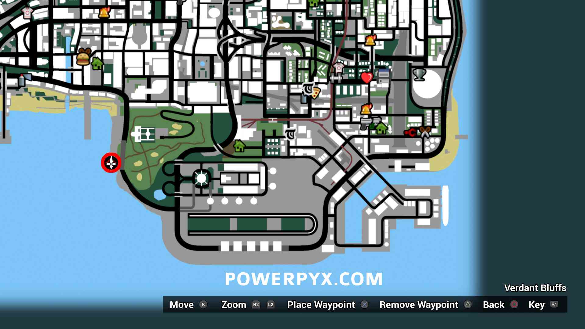 Locations - Los Santos - GTA SA / Grand Theft Auto: San Andreas - on