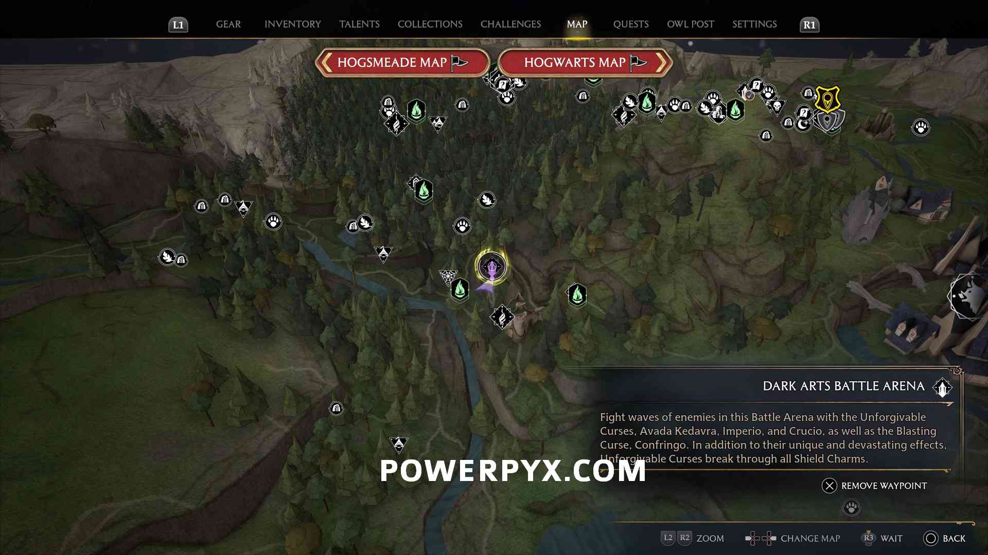 Hogwarts Legacy All Battle Arena Locations