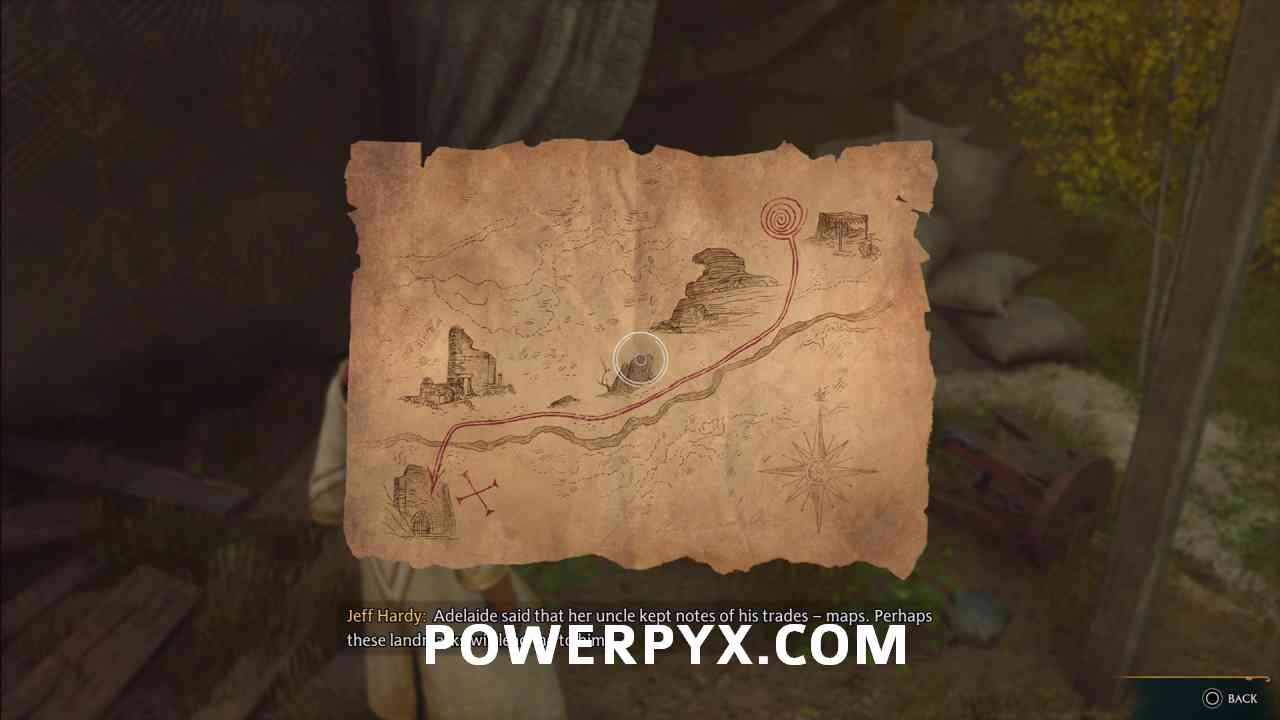 Hogwarts Legacy Use Rowland's Map to Follow His Trail - Solution