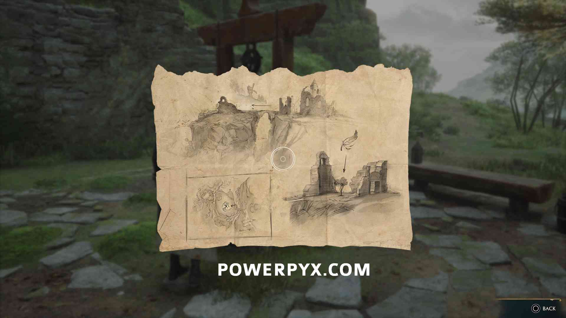 Hogwarts Legacy Well's Treasure Map Solution