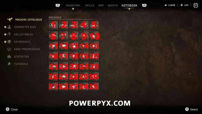 Horizon Forbidden West All Machine Locations