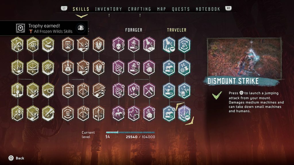 HZD: The Frozen Wilds DLC Trophy Guide & Roadmap