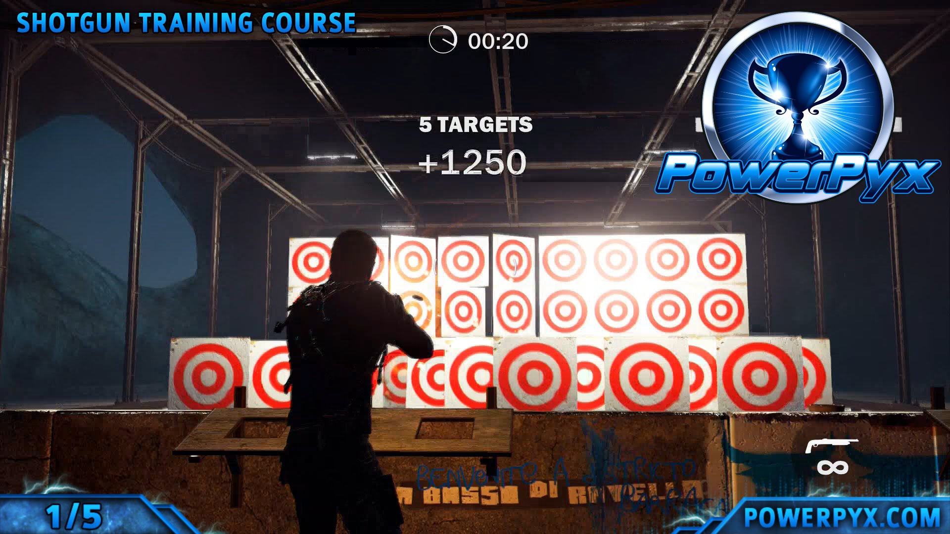 Just Cause 3 All Shooting Gallery Challenges 5 Gears (Weapon Training)