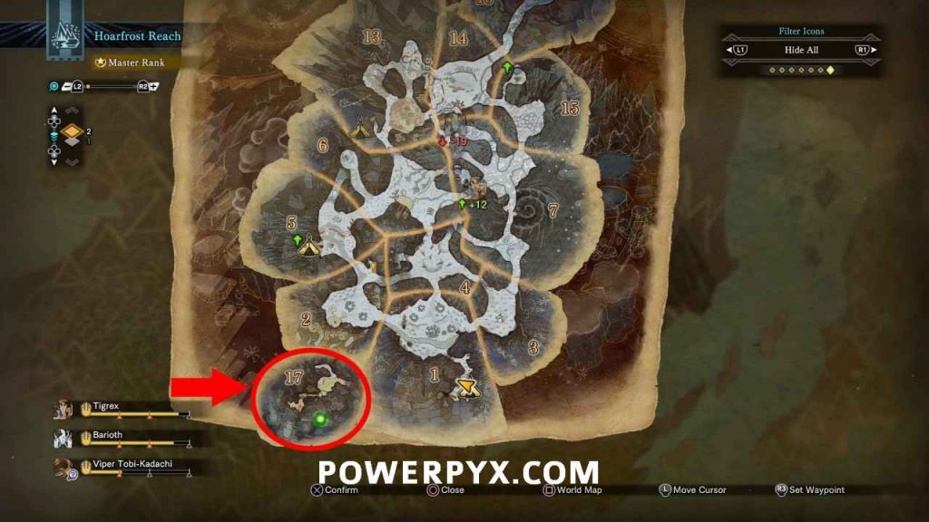 Iceborne Map Monster Hunter Iceborne: How to reach secret Area 17 in Hoarfrost Reach