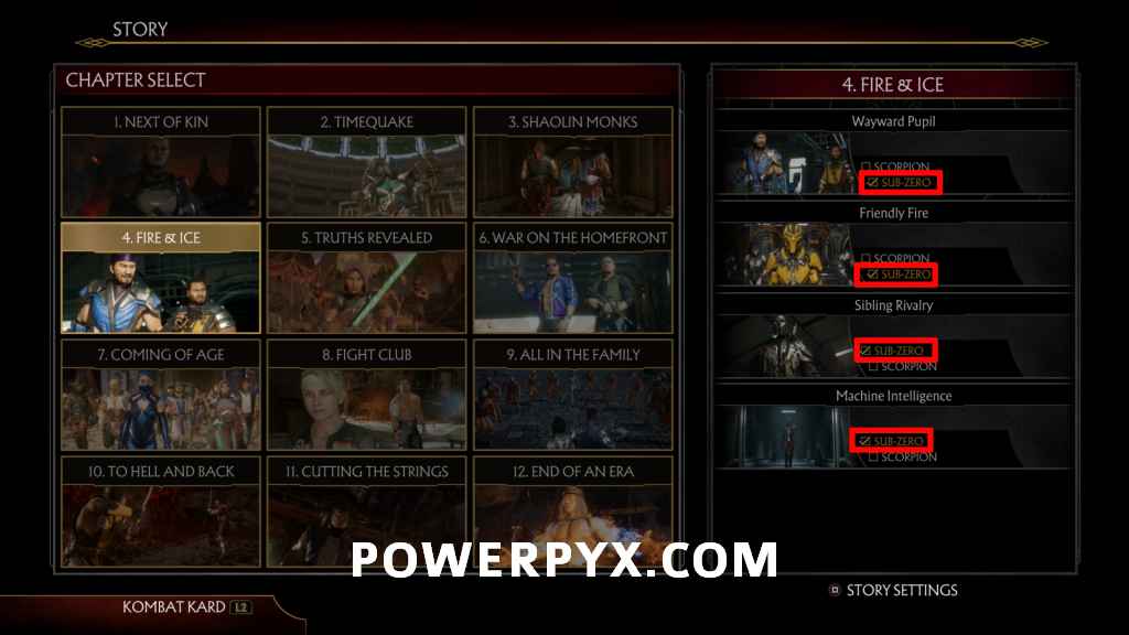 How many chapters are there in Mortal Kombat 1 story mode?