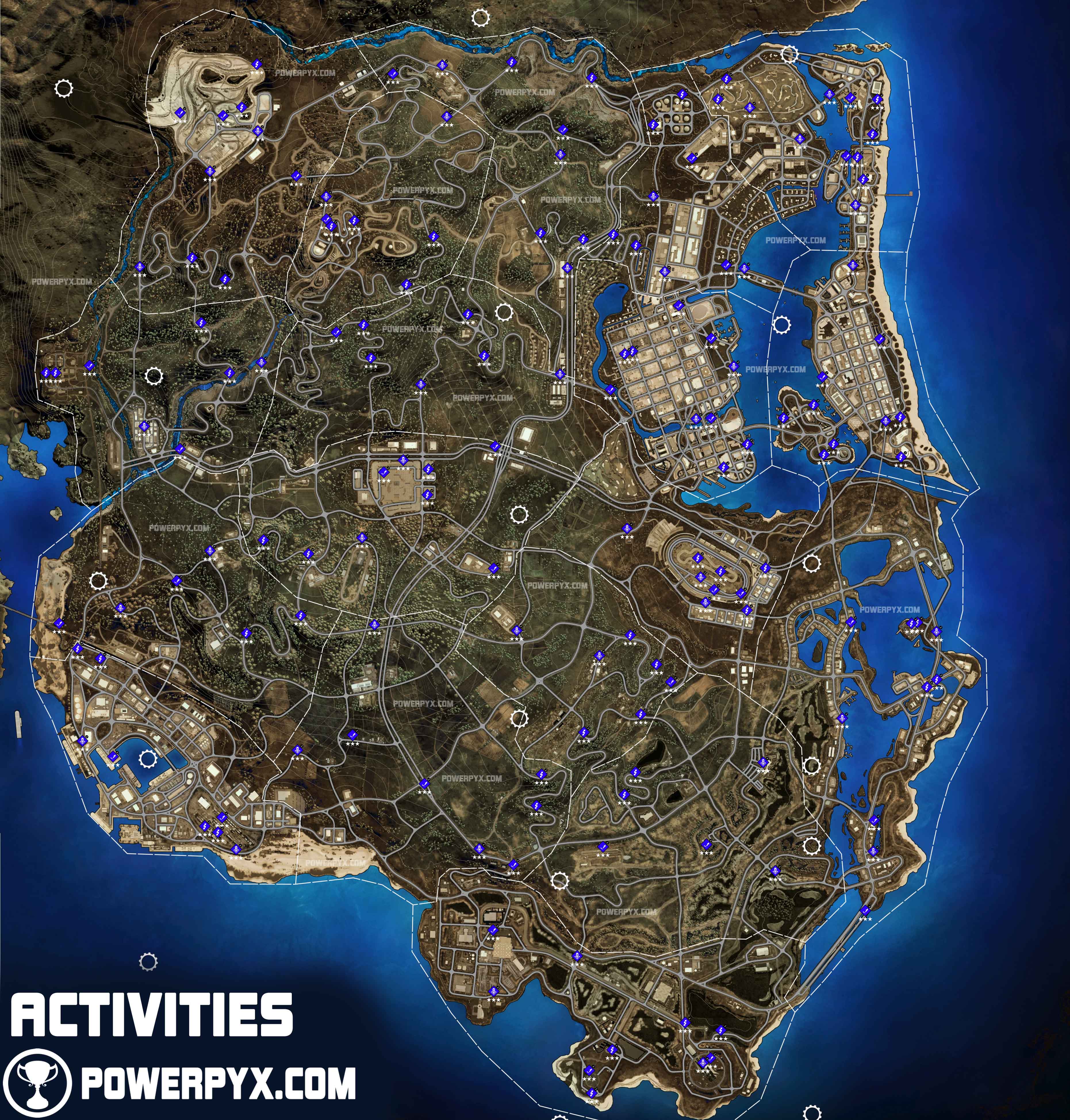 Here is a forza horizon 6 concept map (Hawaii) : r/ForzaHorizon