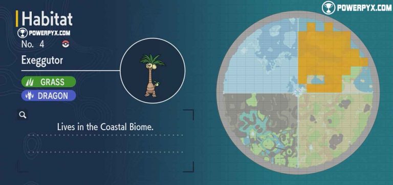 Exeggutor Region Pokemon Scarlet & Violet Exeggutor Location