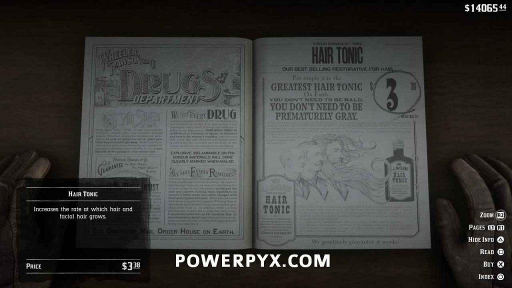 Red Dead Redemption 2 Where to Get Hair Tonic