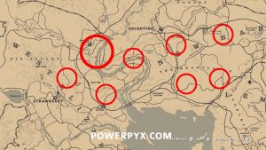 Red Dead Redemption 2 location treasure maps online 