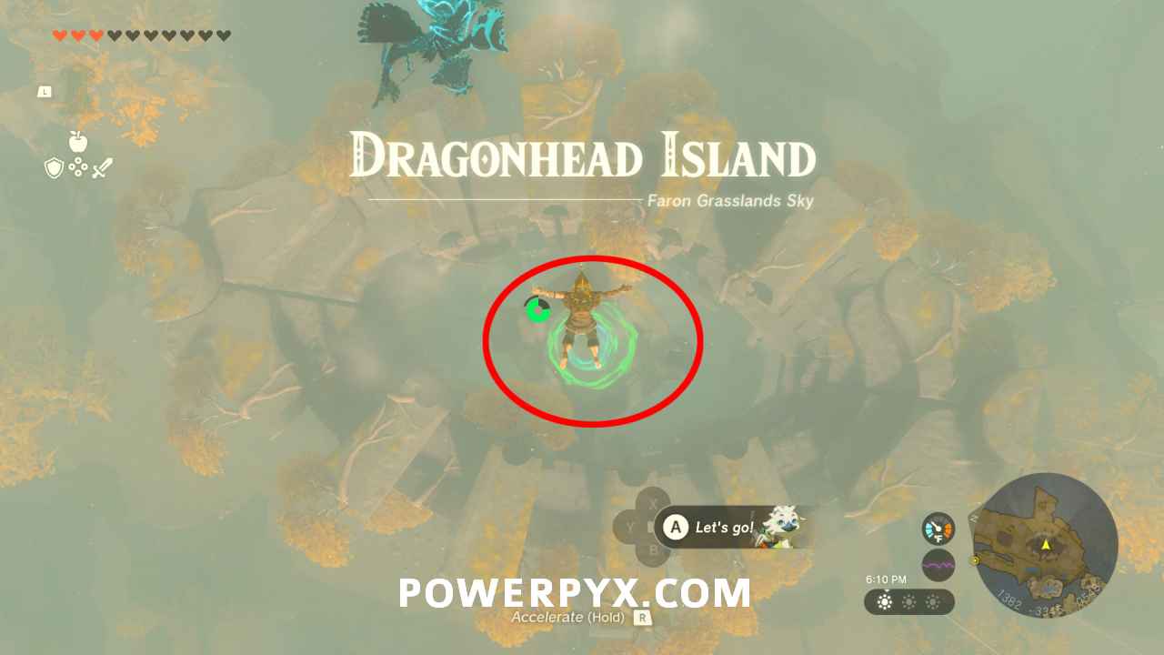 How to reach Dragon Head Island in Zelda: Tears of the Kingdom (TOTK)